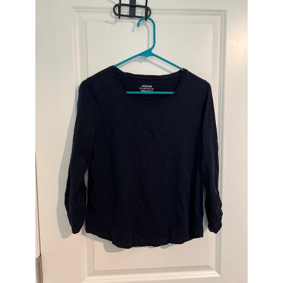 Chico's Tops - Chico's Blue Ultimate Tee – Size 0 (US Small)